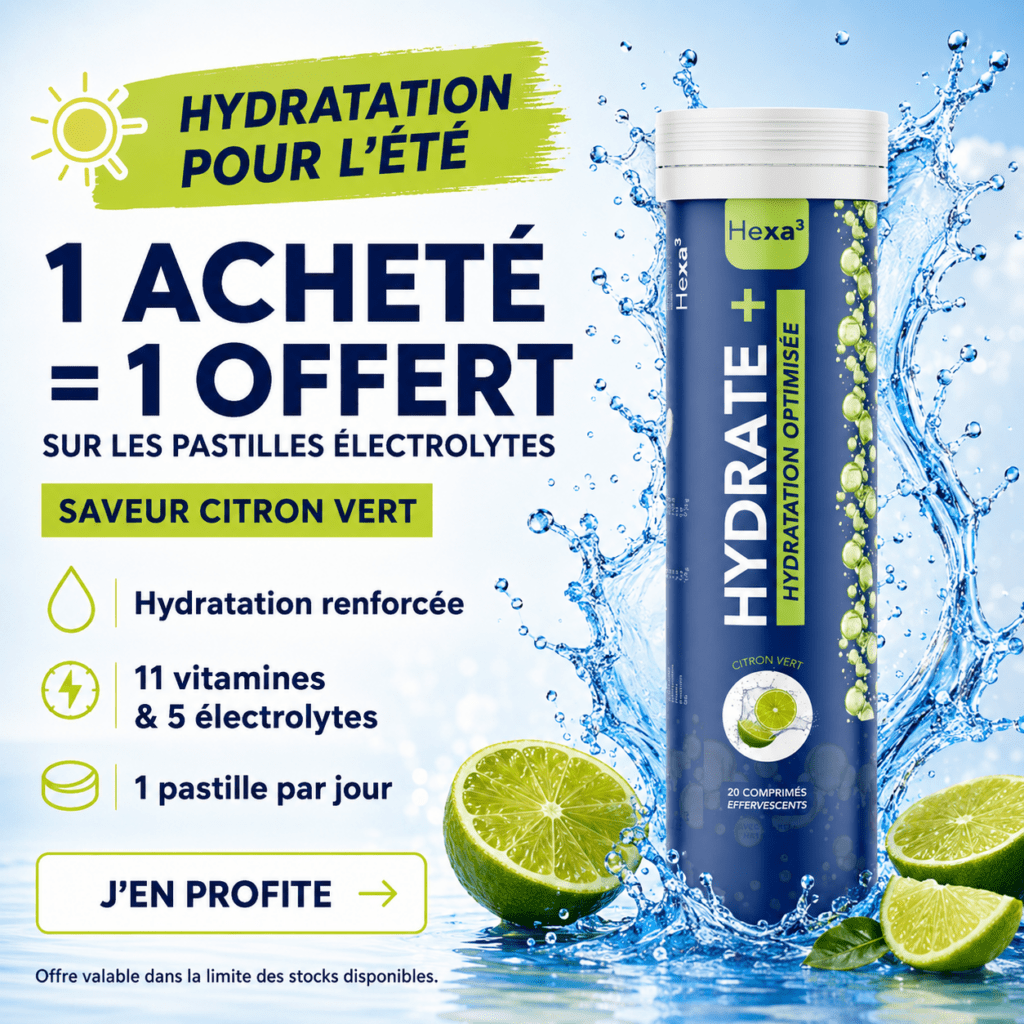 Electrolytes en pastilles effervescentes Hydrate+