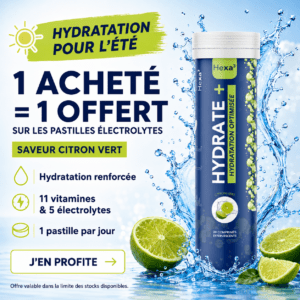 Electrolytes en pastilles effervescentes Hydrate+