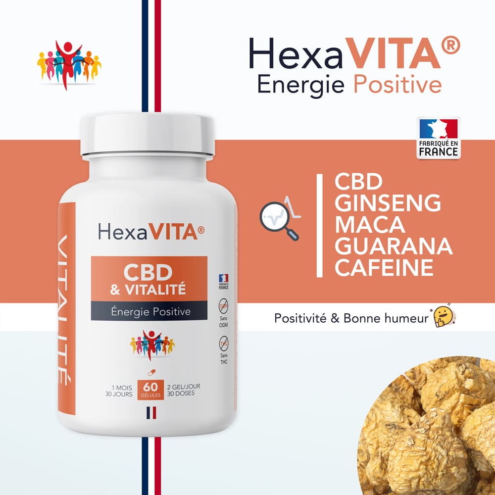 gélule cbd énergie positive hexa3 bonne humeur