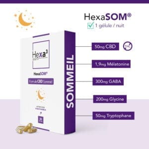 gélules CBD sommeil pour dormir HexaSOM