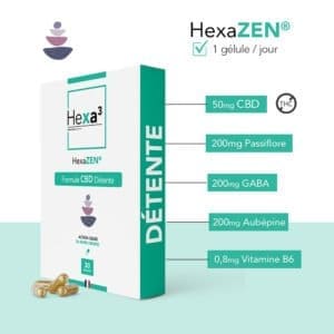 gélules CBD Détente HexaZEN
