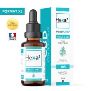 Huile CBD 10% Full Spectrum 30ml Hexa3