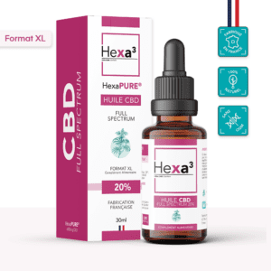 Huile CBD 20% Full Spectrum 30ml Hexa3