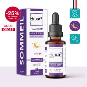 Huile CBD Sommeil 40 nuits HexaSOM Hexa3