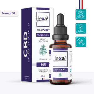 Huile CBD 30% Broad Spectrum Format XL 30ml Hexa3