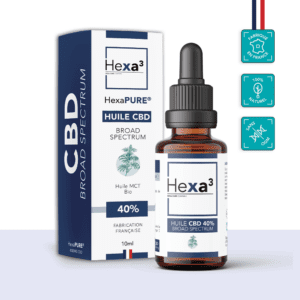 Huile CBD 40% broad spectrum hexa3