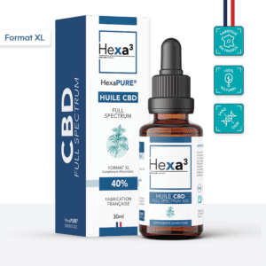 Huile CBD 40% Full Spectrum 30ml Hexa3
