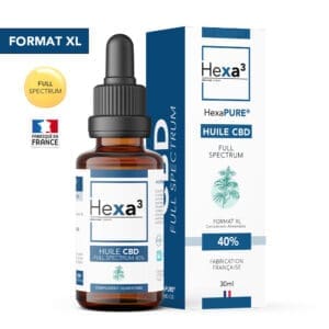 Huile CBD 40% Full Spectrum 30ml Hexa3