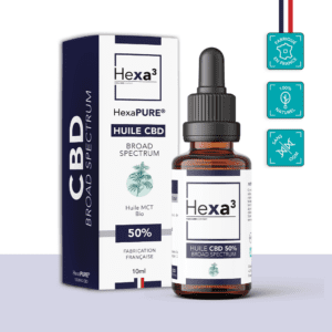 huile cbd 50% broad spectrum hexa3