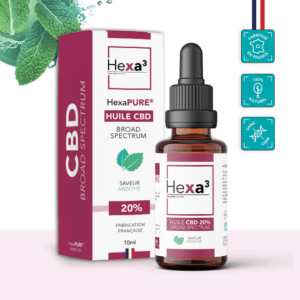 huile cbd 20% broad spectrum menthe hexa3