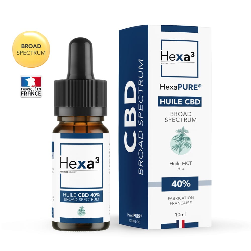 Huile CBD 40% broad spectrum hexa3