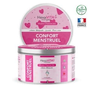 Infusion Confort Menstruel 30% Chanvre bio Français Boîte 30g HexaVITA® Hexa3