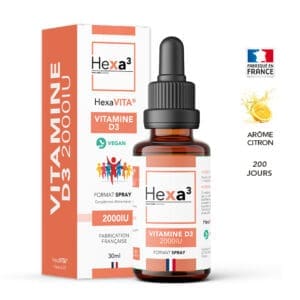 vitamine D3 2000IU flacon 30ml Hexa3
