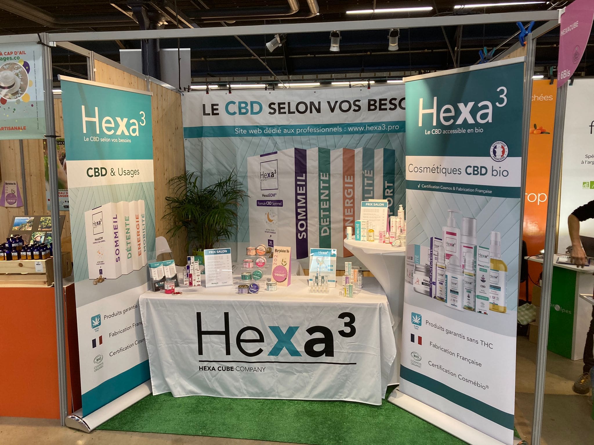 stand hexa3 salon natexpo cbd bio 2024