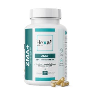 ZMA Zinc Magnésium B6 ZMB6 Hexa3 Gélules