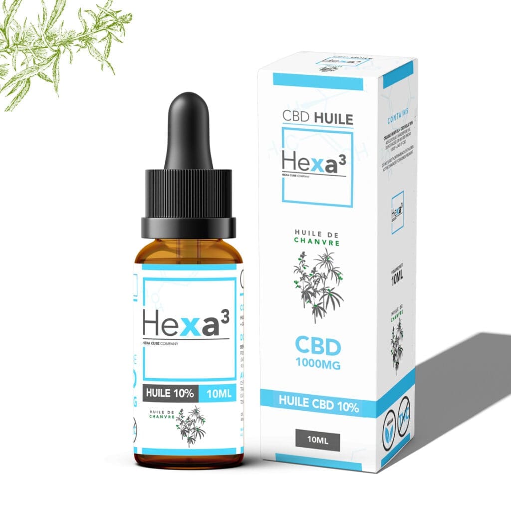 huile cbd 10 % chanvre hexa3