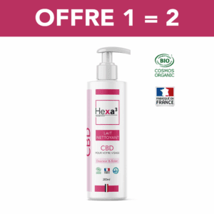 lait nettoyant cbd bio fabriqué en france
