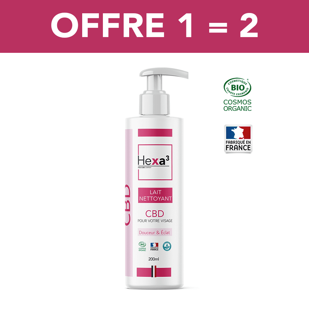 lait nettoyant cbd bio fabriqué en france