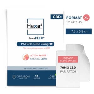 Patchs CBD 70mg Hexa3