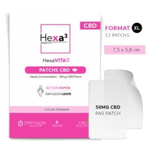 patchs CBD femmes format XL 50mg