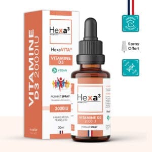 vitamine D3 2000IU flacon 30ml Hexa3